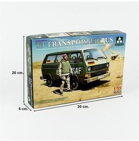 تصویر ماکت 2013 مقیاس 1 35 مینی بوس حمل و نقل VW T3 شکل کیت مدل پلاستیکی Takom 