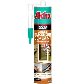 تصویر درزگیر اکرلیک سیلیکونی آکفیکس AKFIX AS606 