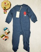 تصویر لباس سرهمی جورابدار نخ پنبه نوزادی 4 تا 6 ماه طرح بالن لوپیلو کد 106 ا Baby-lupilu Baby-lupilu