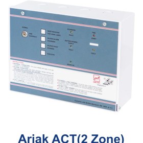 تصویر پنل اعلام حریق آریاک مدل ACT2 ظرفیت ۲ زون 