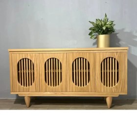 تصویر کنسول مدرن چوبی 