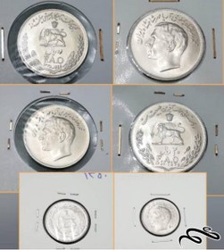 تصویر ست ۳ سکه کمیاب فائو ۲۰ . ۱۰ ‌.۱ ریالی سوپر بانکی 