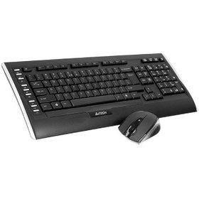 تصویر کیبورد و ماوس ای فور تک بی سیم 9300F Wireless 9300F keyboard and mouse set