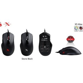 تصویر ماوس گیمینگ با سیم ای فورتک بلودی مدل X5 مکس RGB ا A4tech Bloody X5 Max RGB Wired Gaming Mouse A4tech Bloody X5 Max RGB Wired Gaming Mouse