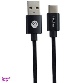 تصویر کابل تبدیل USB به USB-C پرووان مدل S01 طول 0.20 متر 