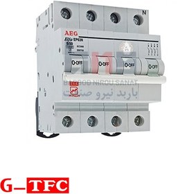 تصویر کلید مینیاتوری سه فاز و نول 50 آمپر آ ا گ مدل EP63N کد B50 