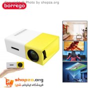 تصویر ویدئو پروژکتور پرتابل Borrego Mini LED yellow portable Borrego Mini projector LED yellow portable