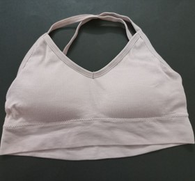 تصویر نیم تنه نخی ورزشی زنانه کد 002 Womens cotton sports bra code 002