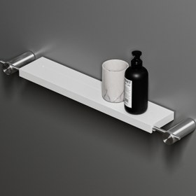 تصویر شلف حمام استیل مدل ROUND 