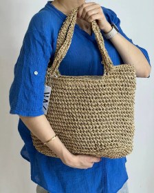 تصویر کیف حصیری 2 