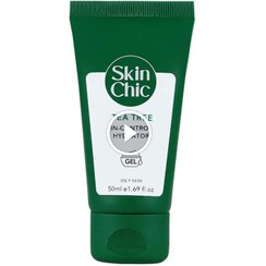 تصویر ژل کرم آبرسان پوست چرب و آکنه دار درخت چای اسکین شیک 50 میلی لیتر Skin Chic Tea Tree Moisturizing Cream Gel Oily-Acne-Prone Skin 50 ml