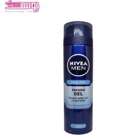 تصویر ژل اصلاح مردانه نیوا مدل Cool Kick با حجم 200 میلی لیتر Nivea Cool Kick Shaving Gel Men 200ml