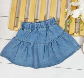 تصویر دامن جین بچگانه 162 - سایز ۵ Children's denim skirt