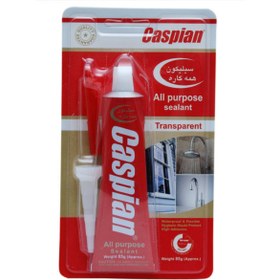 تصویر چسب آکواریوم پمادی شفاف کاسپین CASPIAN 85 گرمی 