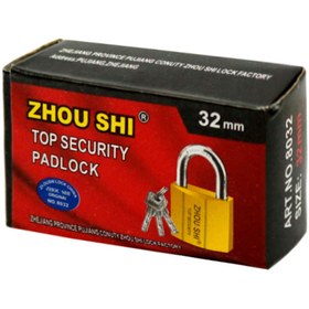 تصویر قفل آویز زوشی Zhou Shi 8032 32mm Zhou Shi 8032 32mm Padlock