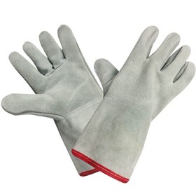 تصویر دستکش تمام چرم 30سانتی درجه یک 