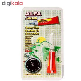تصویر چسب قطره ای جانسون مدل آلفا وزن 3 گرم بسته 13 عددی 