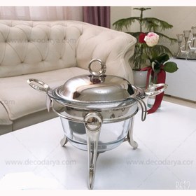 تصویر سوفله سوپ خوری نگین دار استیل stainless steel soup souffle