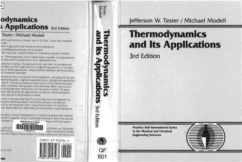 خرید و قیمت دانلود کتاب Thermodynamics And Its Applications 3rd Edition