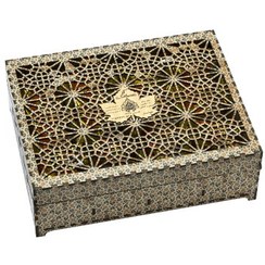 تصویر گز سفارشی فاقد شکر ۱۰۰ درصد انگبین و 48 درصد مغز پسته عصاری ۴۵۰ گرم 