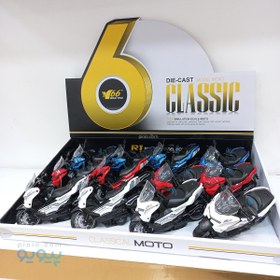 تصویر ماکت موتور سیکلت فلزی کلیک مدل MY66 