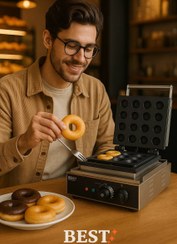 تصویر وافل دونات ساز ۱۲تایی 