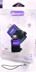 تصویر تبدیل usb به لایتینیگ برند winner مدل WOO6 با بهترین کیفیت otg آیفون) 