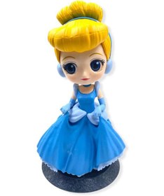 تصویر فیگور پرنسس سیندرلا با لباس آبیqposket cinderella Figure qposket cinderella