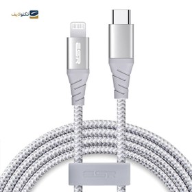 تصویر کابل تایپ سی به لایتنینگ ای اس آر مدل Braided Nylon طول 2 متر ESR Braided Nylon Type-C to Lightning Cable