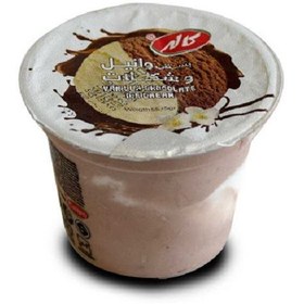 تصویر بستنی ليوانی وانيل و شکلات کاله 