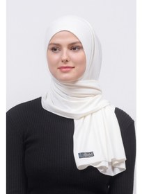 تصویر شال نخی ساده حجاب - کرم روشن برند altobeh Hijab Combed Cotton Shawl Plain-Ecru