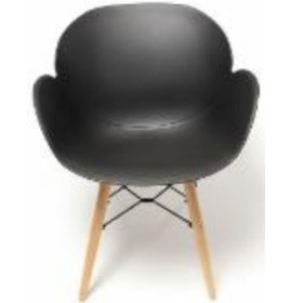 تصویر صندلی صدف پایه چوب 