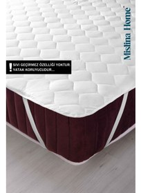 تصویر پد محافظ تشک یک نفره اکولوژیک دوخته شده 90X190 برند mislina Quilted Eco Single Bed Protector Pad 90X190