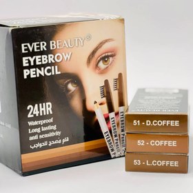 تصویر مداد تاتو یا(مداد ابرو)ever beauty - شماره2قهوه ای متوسط Tattoo pencil or (eyebrow pencil) ever beauty