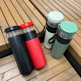 تصویر تراولماگ دمنوشی گنجایش ۵۵۰ میلی لیتر استیل ۳۰۴ travelmug damnooshi 550 ml steel 304