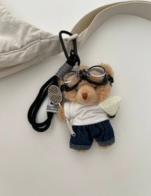 تصویر بگ چارم تدی و بدمینتون 