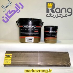 تصویر رنگ چوب پایه آب گردویی تیره مینوکس اصلی 1 لیتری 