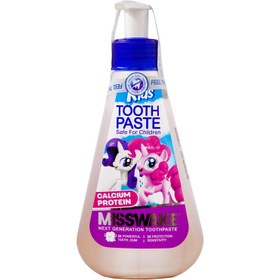 تصویر خمیردندان کودک میسویک ژله ای پونی پمپی 185میلی لیتر Misswake Kids Toothpaste My Little Pony 185ml