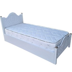 تصویر تخت خواب یکنفره مدل آرامش برند آغاج سایز 200×90 
