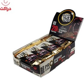 تصویر شکلات انرژی بار پرو استار22 درصد پروتئین 45 گرمی Pro Star Energy Bar 45 g