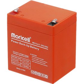 تصویر باتری 12 ولت موریسل مدل 4.5 آمپر Morisel 12volt model 124.5 battery