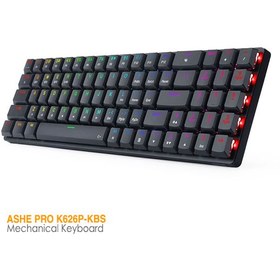 تصویر کیبورد گیمینگ ردراگون مدل ASHE Pro K626P-KBS Redragon K626-kbs RGB Mechanical Keyboard