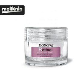 تصویر کرم ضدچروک باباریا حاوی رتینول مناسب پوست های مستعد چین و چروک BABARIA RETINOL ANTI-WRINKLE FACE CREAM 50 ML