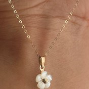 تصویر آویز طلا شکوفه 