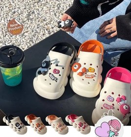 تصویر صندل زنانه کراکس کمرا جدید رنگ مشکی سایز ۳۹ 