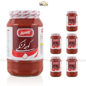 تصویر رب گوجه فرنگی غلیظ خانواده ۱۰۷۰ گرمی- ۶ عدد در شرینک – کامبیز 