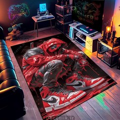 تصویر فرش اتاق پسرانه طرح لباس مردعنکبوتی DC-1836 