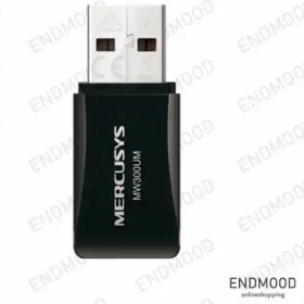 تصویر کارت شبکه وایرلس USB بندانگشتی مرکوسیس MERCUSYS MW300UM 