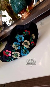 تصویر تل گرهی جواهردوزی گلدار 