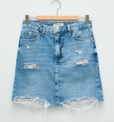 تصویر دامن کوتاه زنانه ال سی وایکیکی lc waikiki | S2CT01Z8-311